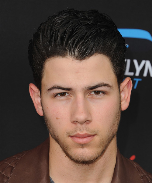 Nick Jonas Short Straight   Dark Mocha Brunette   Hairstyle  