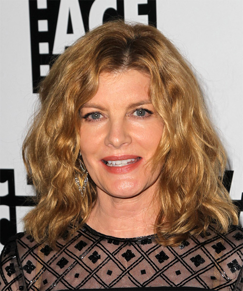 Rene Russo Medium Wavy Hairstyle.