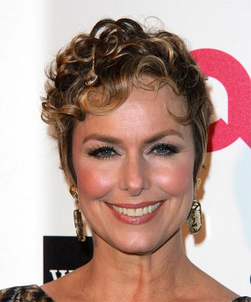 Melora Hardin Short Curly Formal Hairstyle