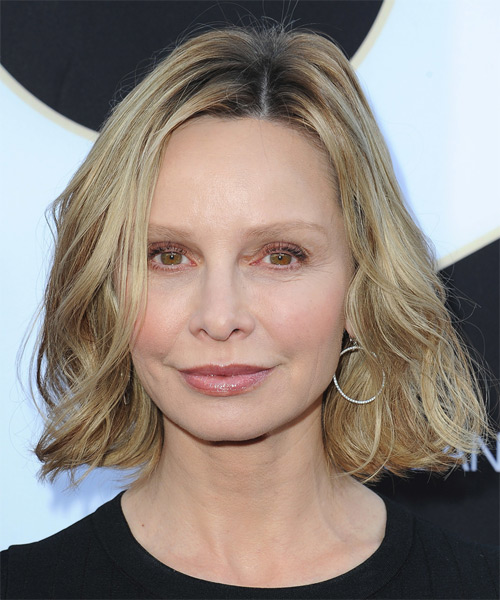 Calista Flockhart Medium Wavy   Light Blonde