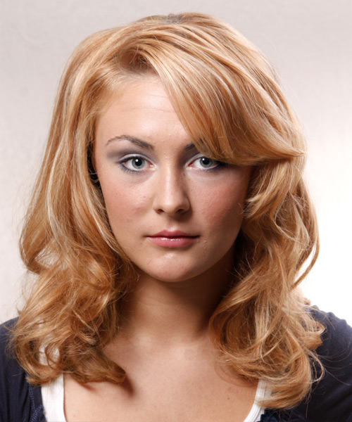 Classic And Natural-Looking  Blonde Hairstyle - side view