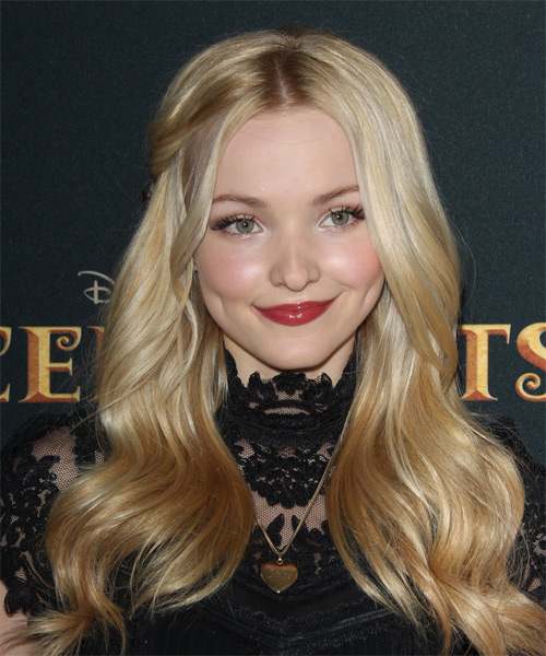 Dove Cameron Long Wavy   Light Blonde   Hairstyle