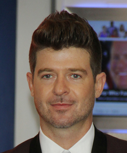 Robin Thicke Short Straight     Hairstyle