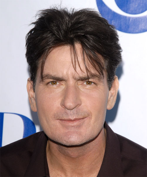 Charlie Sheen Short Straight