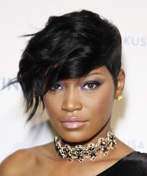 Keke Palmer Short Wavy Hairstyle