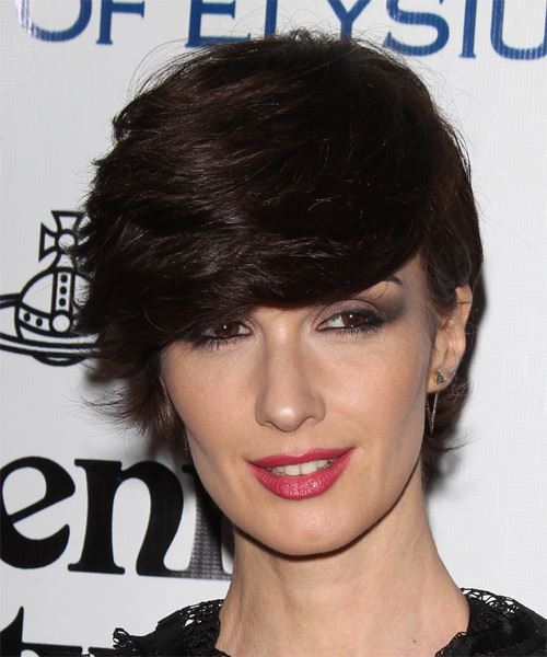 Paz Vega Short Straight Dark Brunette Hairstyle