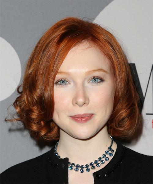 Molly C Quinn  Medium Curly     Hairstyle