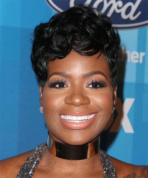 Fantasia Barrino Formal Pixie Hairstyle with Side Swept Bangs