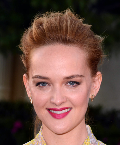 Jess Weixler Long Straight   Light Brunette  Updo Hairstyle