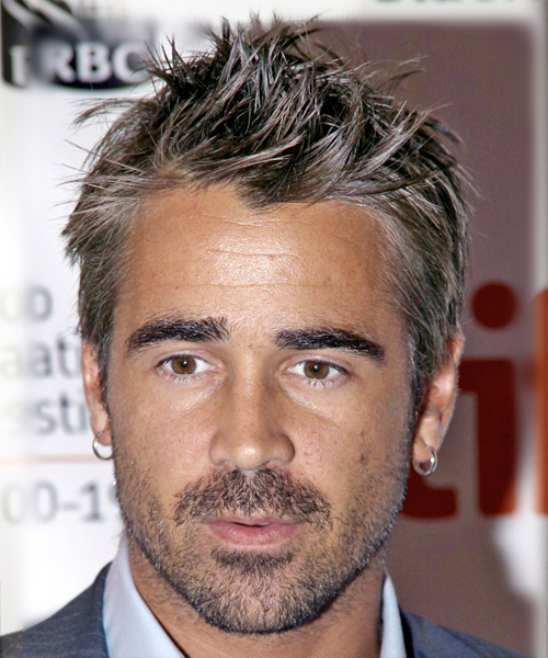 Colin Farrell Short Straight   Ash   Hairstyle