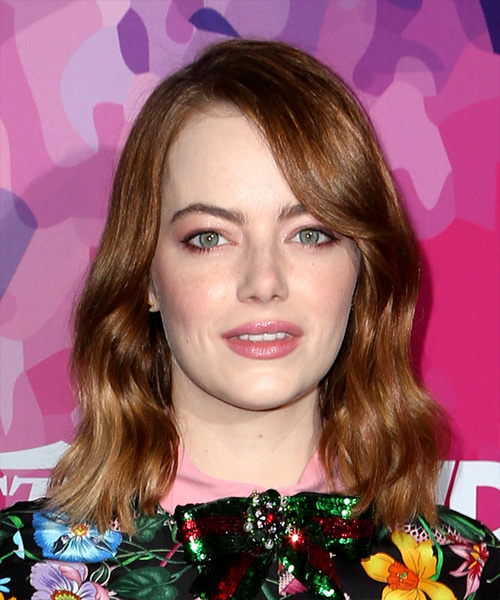 emma stone medium hair