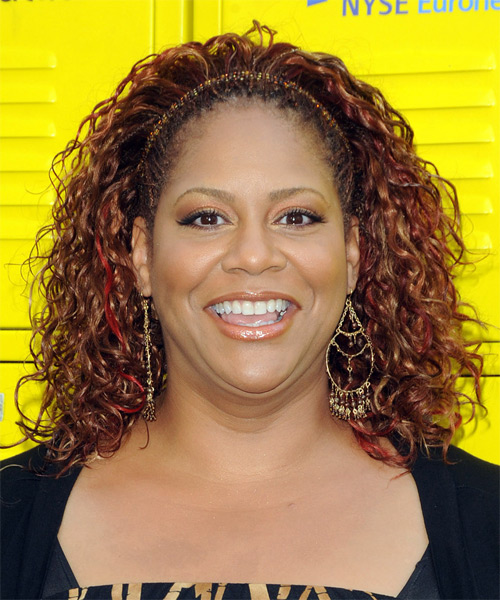 Kim Coles Long Curly     Hairstyle