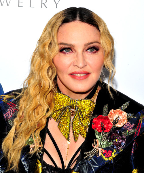 Madonna Long Curly    Golden Blonde   Hairstyle