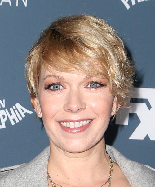 Mary Elizabeth Ellis Shag Pixie Hair Cut with Side Swept Bangs