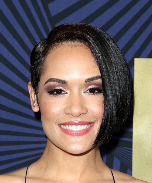 Grace Gealey Short Straight   Black  Asymmetrical