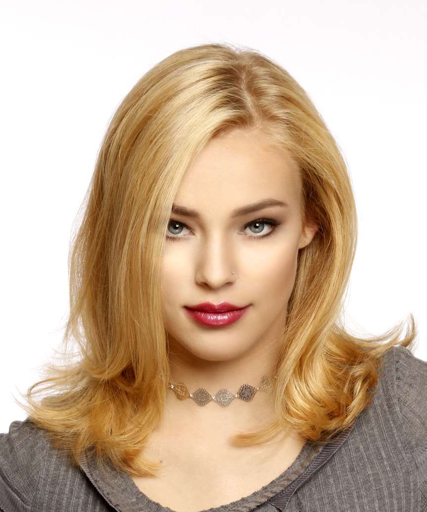 Medium Straight Strawberry Blonde Bob Haircut