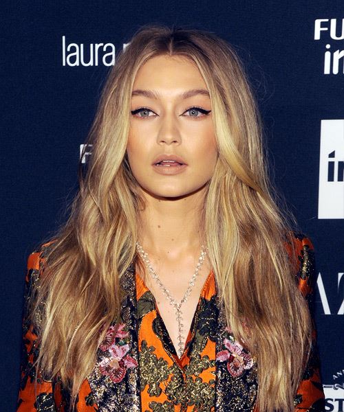 Gigi Hadid Long Wavy    Honey Blonde