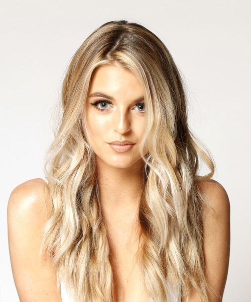 Long Wavy Beige Blonde Hairstyle -  Hair Color suitable for Cool Skin Tones