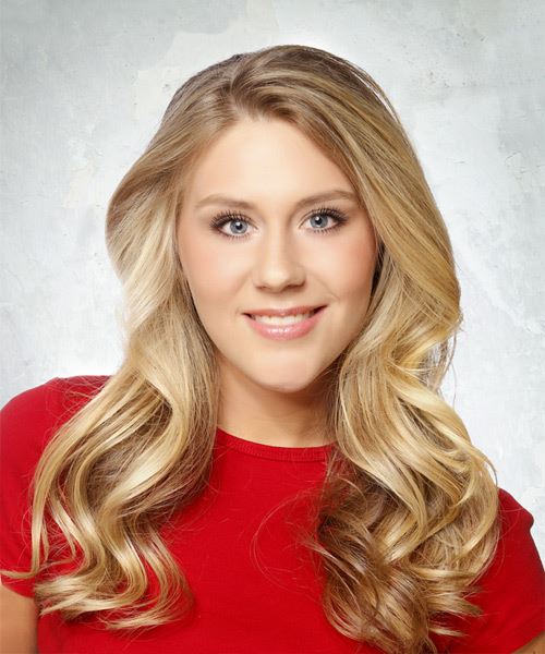 Sweet And Simple Long Light Blonde Hairstyle