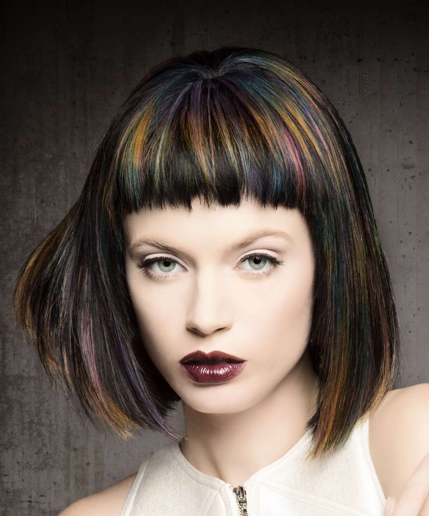 Multi Tone Pageboy Bob Haircut