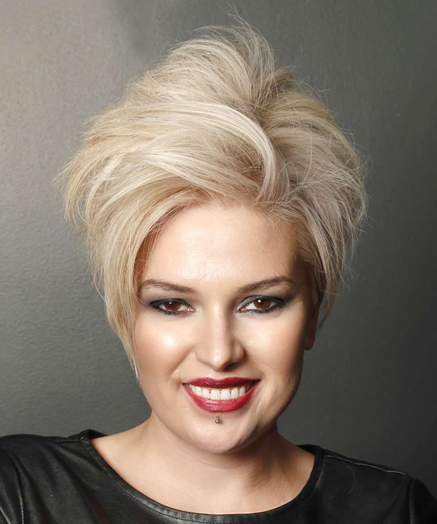 Straight Light Blonde Pixie Hairstyle