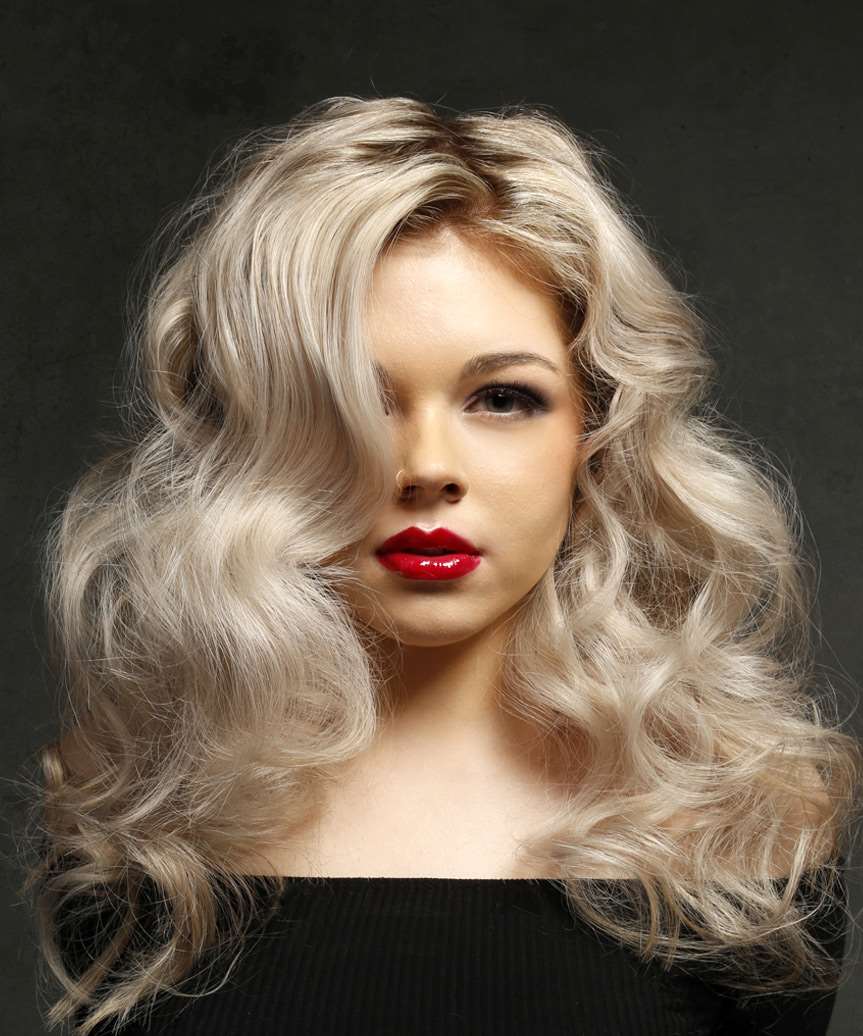 Long Wavy Light Ash Blonde Hairstyle