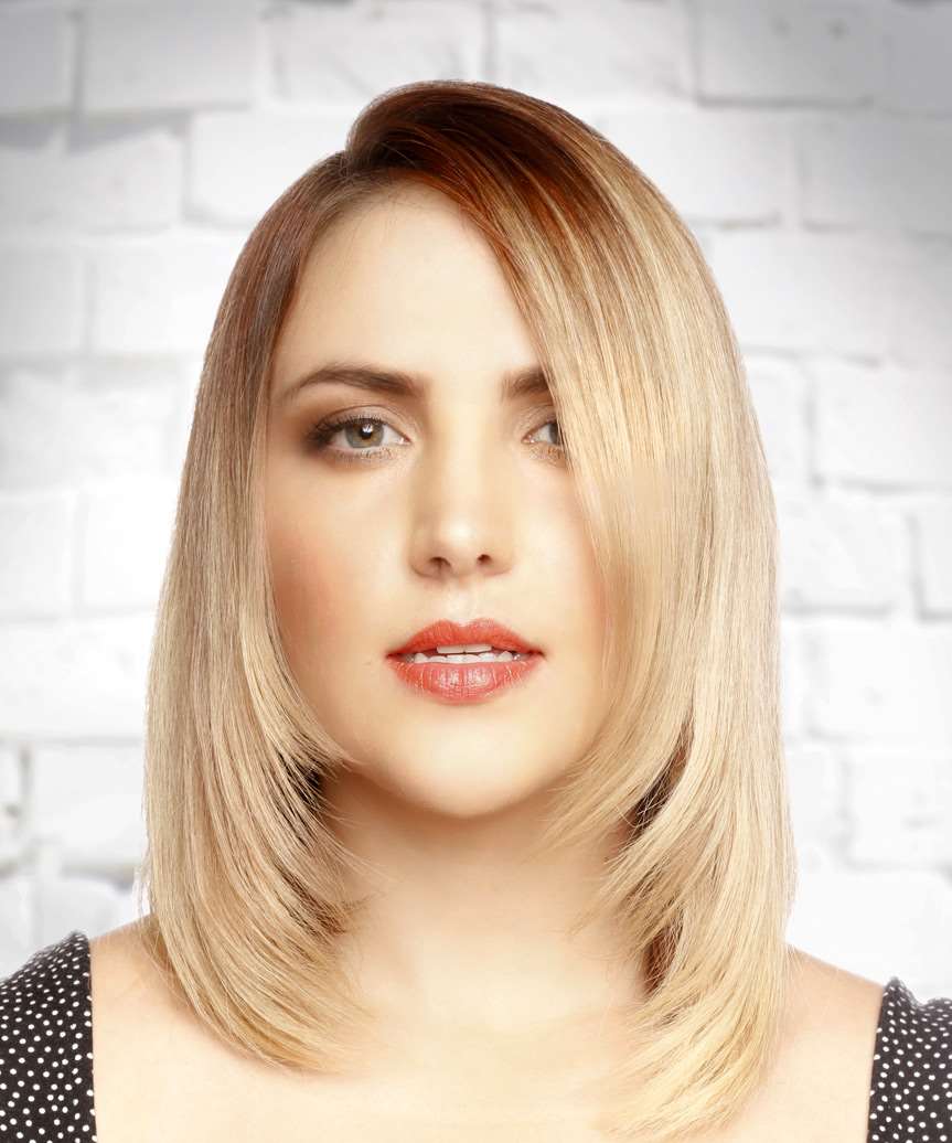 Medium Straight Light Blonde Bob Haircut