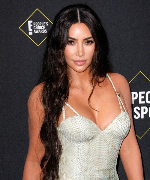 Kim Kardashian Long Wavy   Black