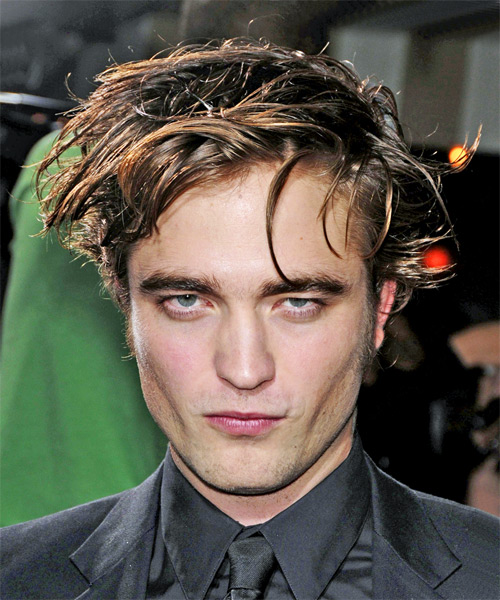 Robert Pattinson Short Straight    Brunette   Hairstyle