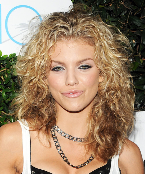 AnnaLynne McCord Long Curly   Light Golden Blonde