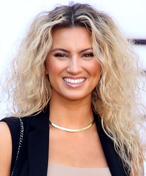 Tori Kelly Long Curly   Light Blonde   Hairstyle  