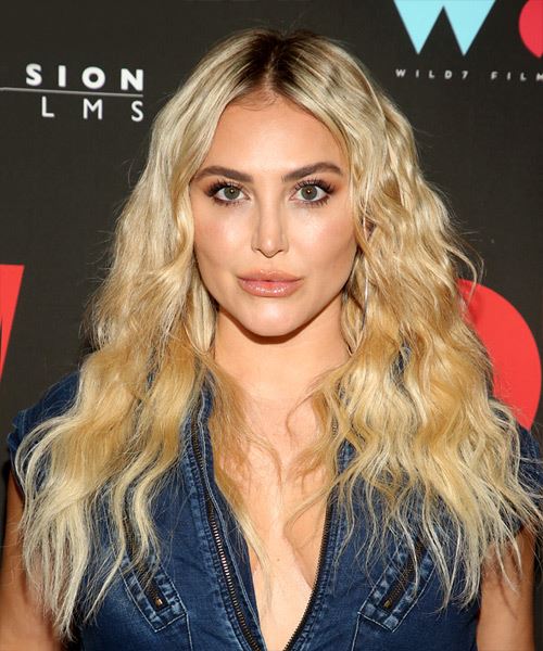 Cassie Scerbo Long Curly    Blonde   Hairstyle