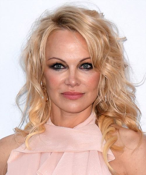 Pamela Anderson Long Wavy    Blonde   Hairstyle
