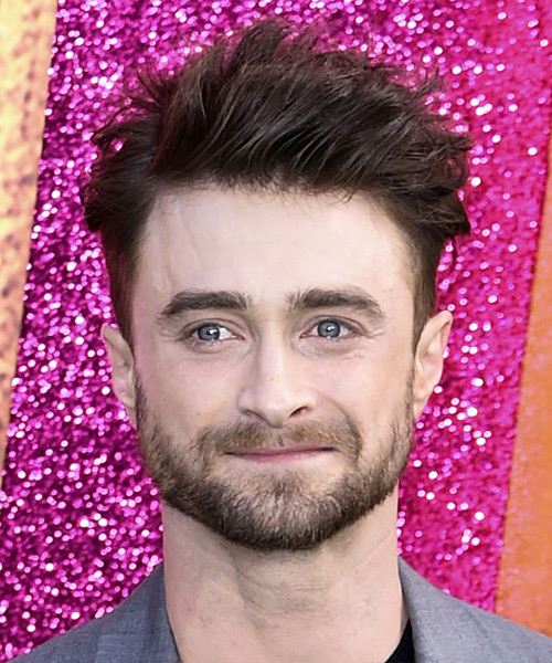 Daniel Radcliffe Short Wavy   Black    Hairstyle