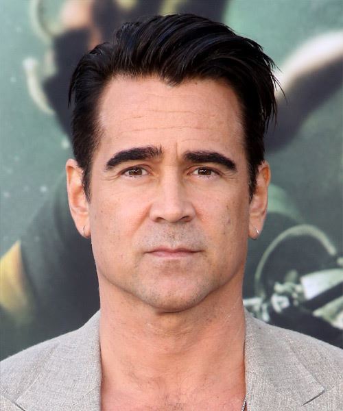 Colin Farrell Short Straight   Black    Hairstyle  