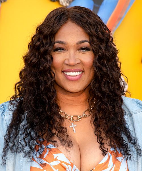 Kym Whitley Long Curly   Black    Hairstyle