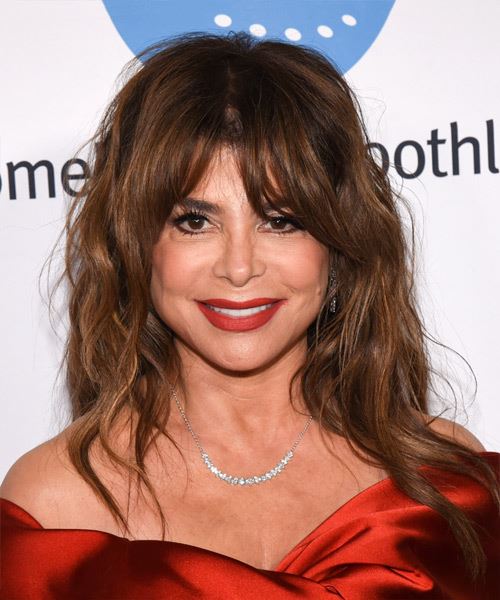 Paula Abdul Brown Hairstyle With Highlights