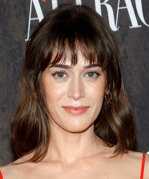 Lizzy Caplan Long Brown Hairstyle
