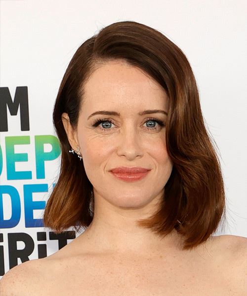 Claire Foy Shoulder-Length Hairstyle