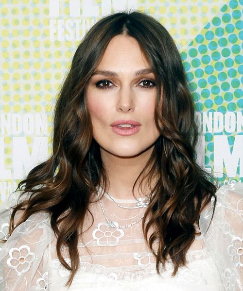 Keira Knightley Long Hairstyle With Subtle Waves And Highlights
