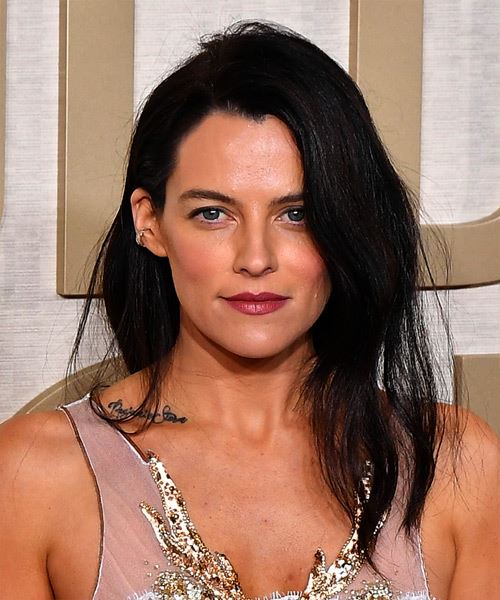 Riley Keough Long Black Hairstyle