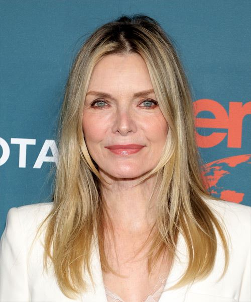 Michelle Pfeiffer Long Face-Framing Hairstyle