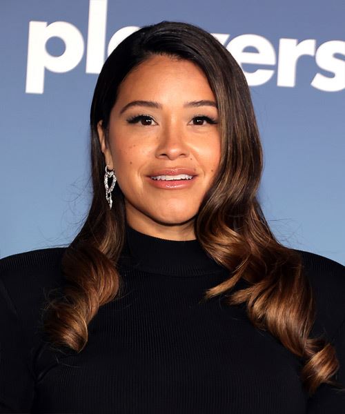Gina Rodriguez Long Hairstyle With Big Tight Curls