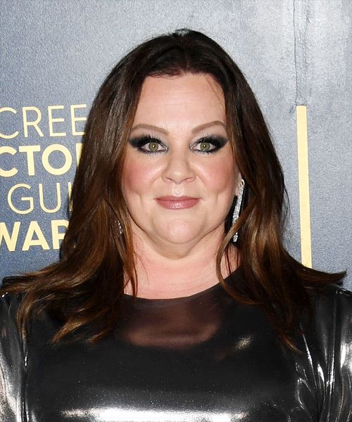 Melissa McCarthy Long Mocha Brown Hairstyle - side view