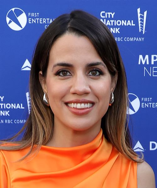 Natalie Morales Straight Two-Tone Hairstyle
