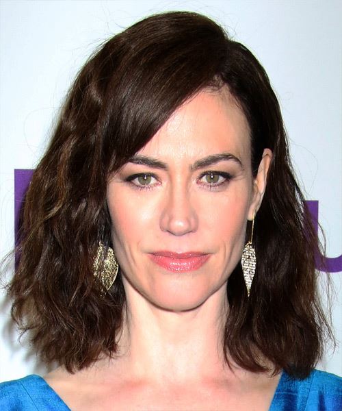 Maggie Siff Medium-Length Brown Hairstyle