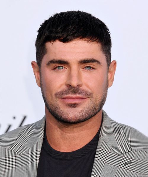 Zac Efron Short Hairstyle With Natural Waves