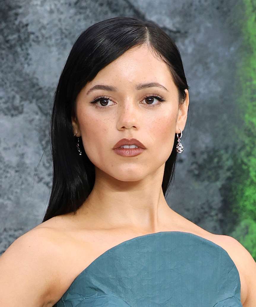 Jenna Ortega Long Sleek Hairstyle