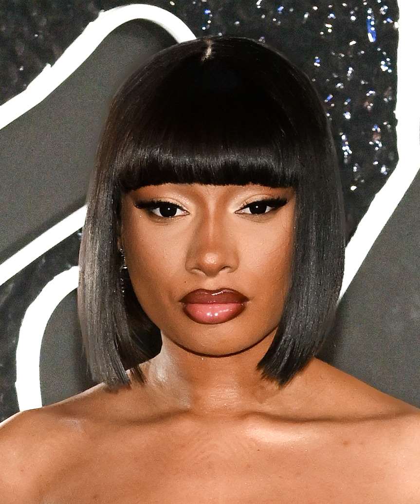 Megan Thee Stallion Short Bob Haircut With Blunt Bangs