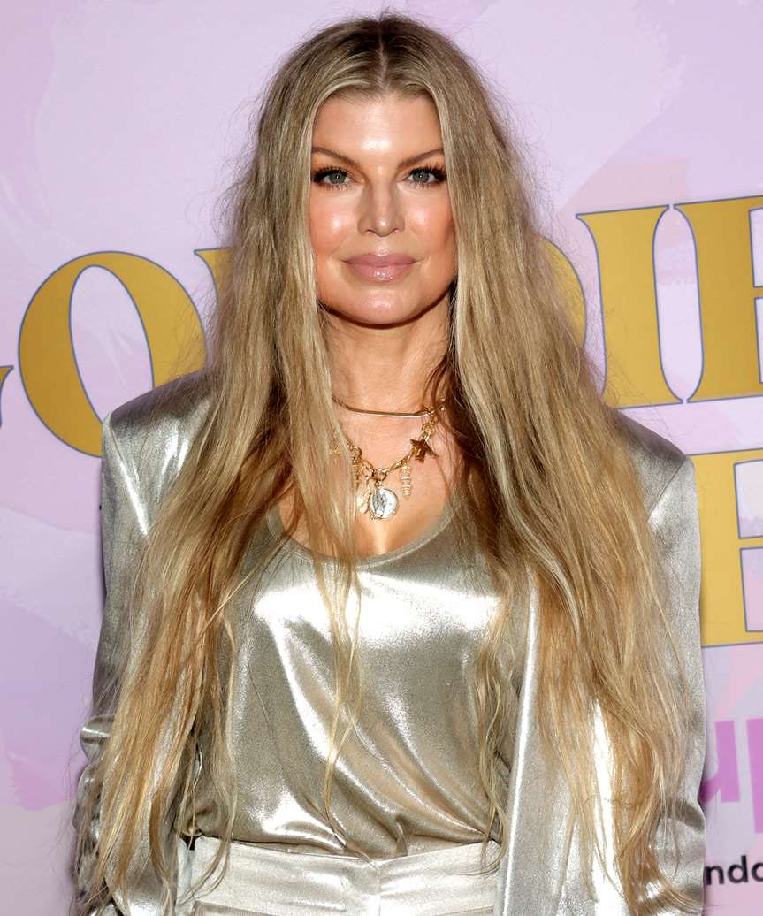 Fergie Long Natural And Casual Hairstyle